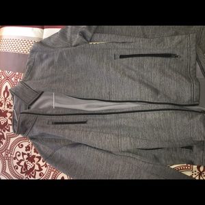 Grey port authority 1/4 zip, never worn
